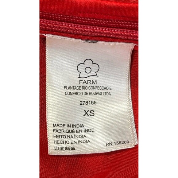 FARM Rio Colorful Sheer Belted  Blouse. Size: XS - Picture 8 of 8